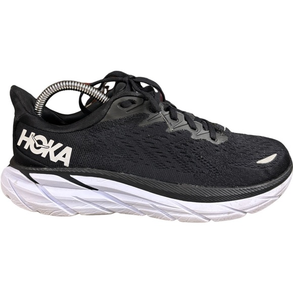 Hoka One One Shoes - Hoka One One Clifton 8 Black White Size 7.5 B